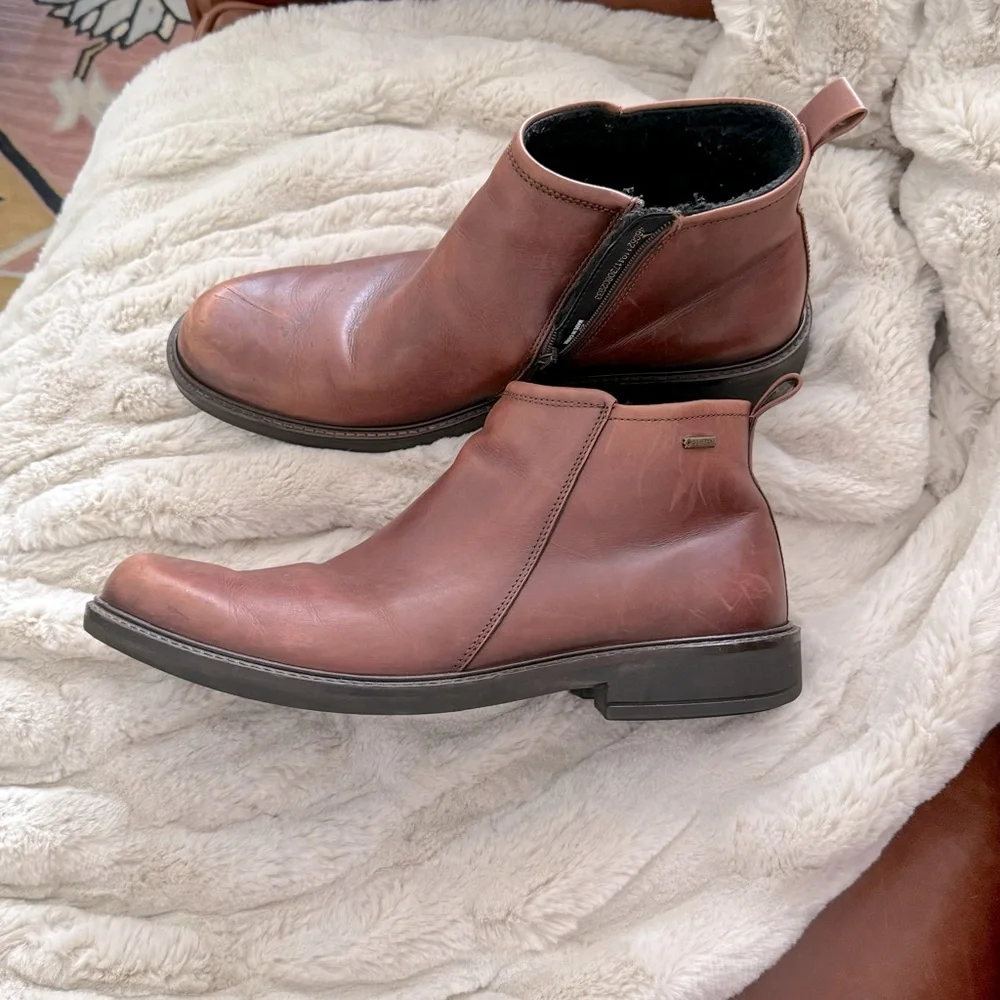ECCO Men's Holton Plain Toe Gore-tex Chelsea Boot Size 46